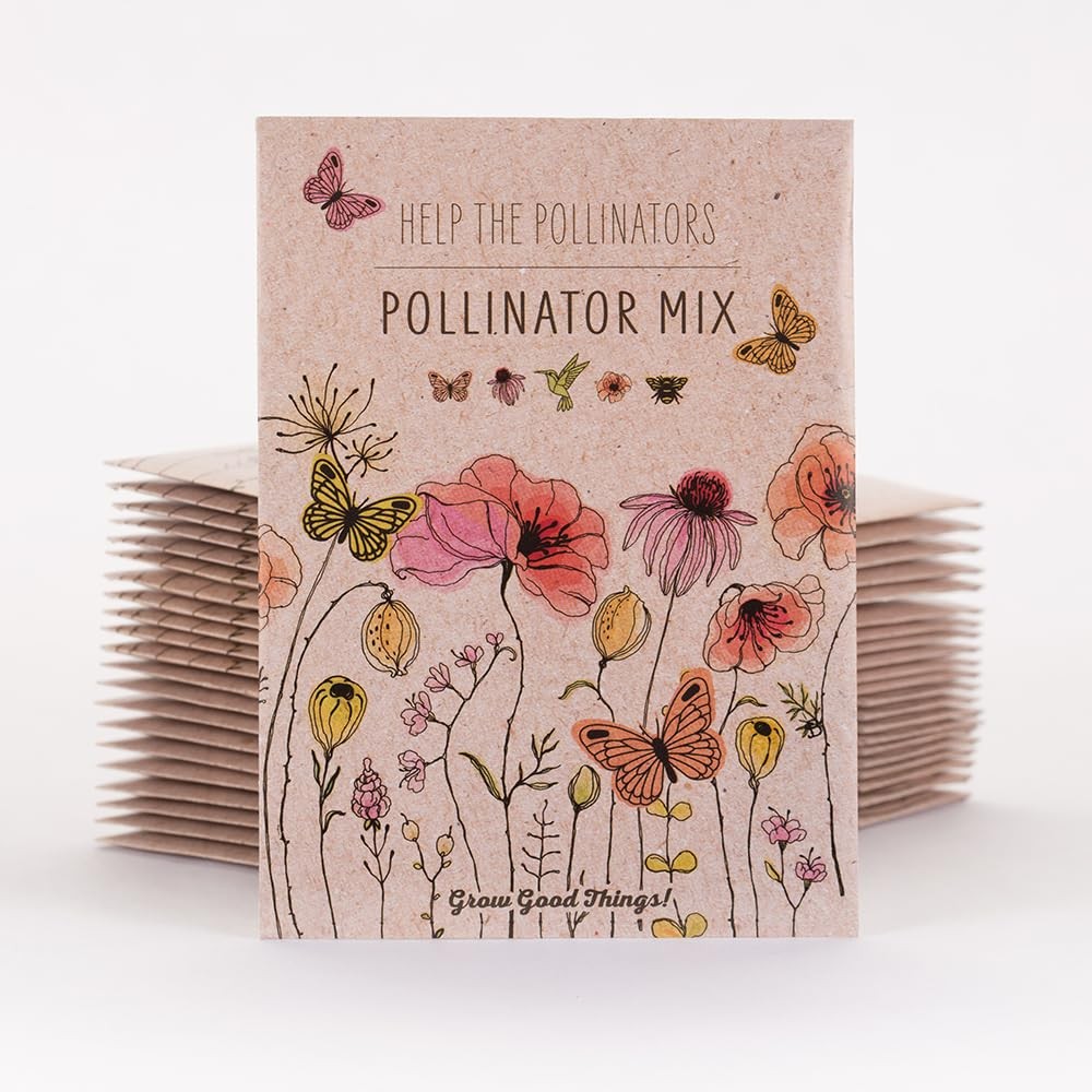 Bentley Pollinator Mix – Pre-Filled, Non-GMO, Non-Coated Butterfly Packets – …