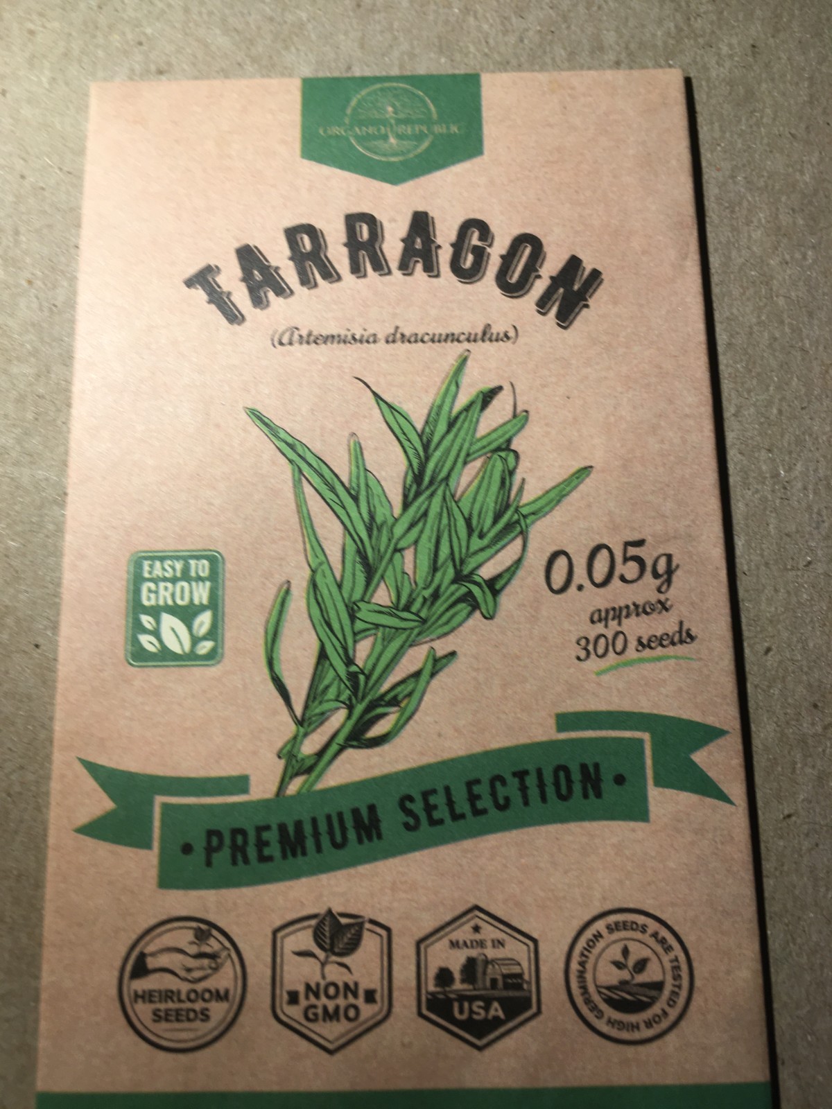 Tarragon Seeds – Organo Republic