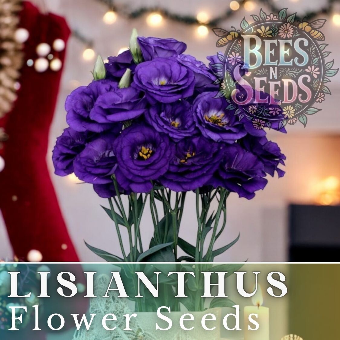Ethos Blue Lisianthus Seeds – 125-5000 Seeds Flower Seed Non Gmo Heirloom