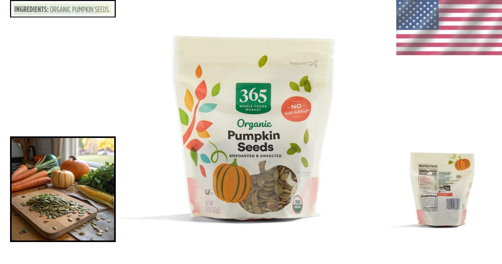 8oz of Raw Organic Pumpkin Seeds – The Nutritious Choice for All Ages