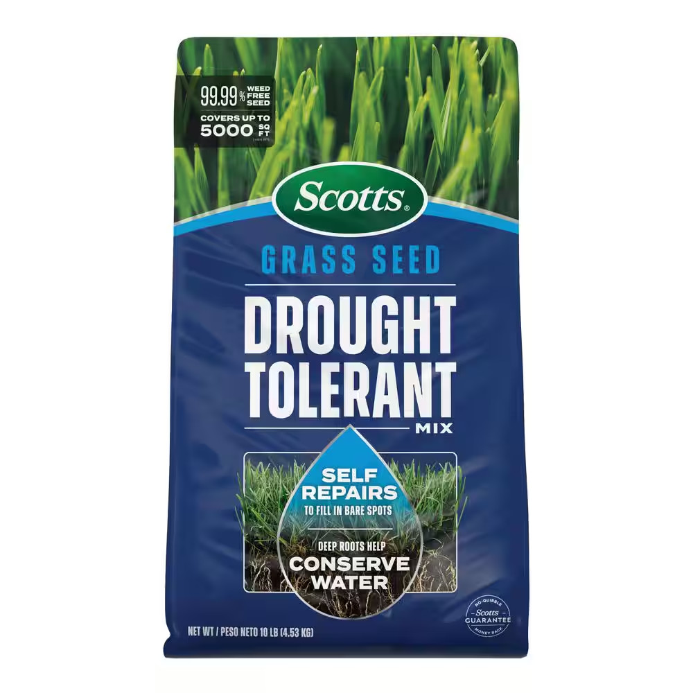 Grass Seed Drought Tolerant Mix 10 Lb. 5,000 Sq. Ft. Kentucky Bluegrass and Tall