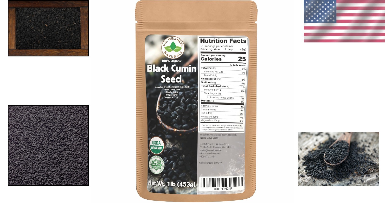 1lb Organic Nigella or Kalonji Seeds – Quality for Chefs & Home Cooks