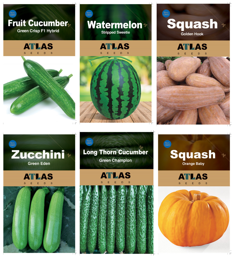 Atlas Vegetable Seeds Survival Garden Kit – Over 50,000 Seeds, 29 Varieties