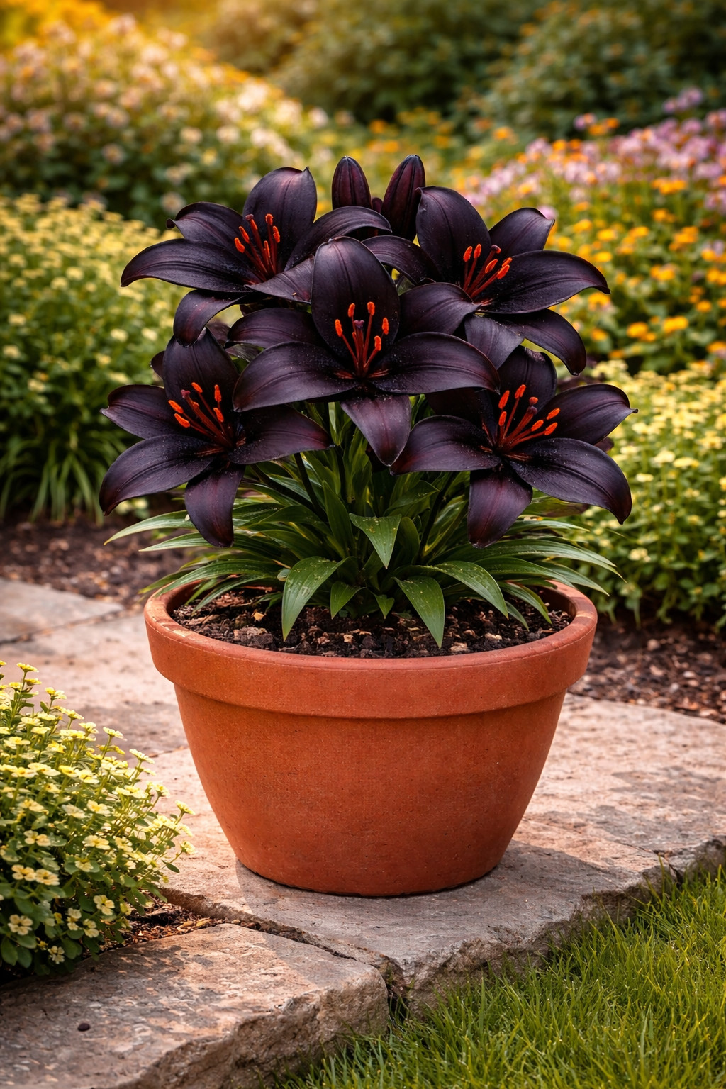 Blackstone Lily Bulbs for Planting – Deep Burgundy Black Asiatic (5)
