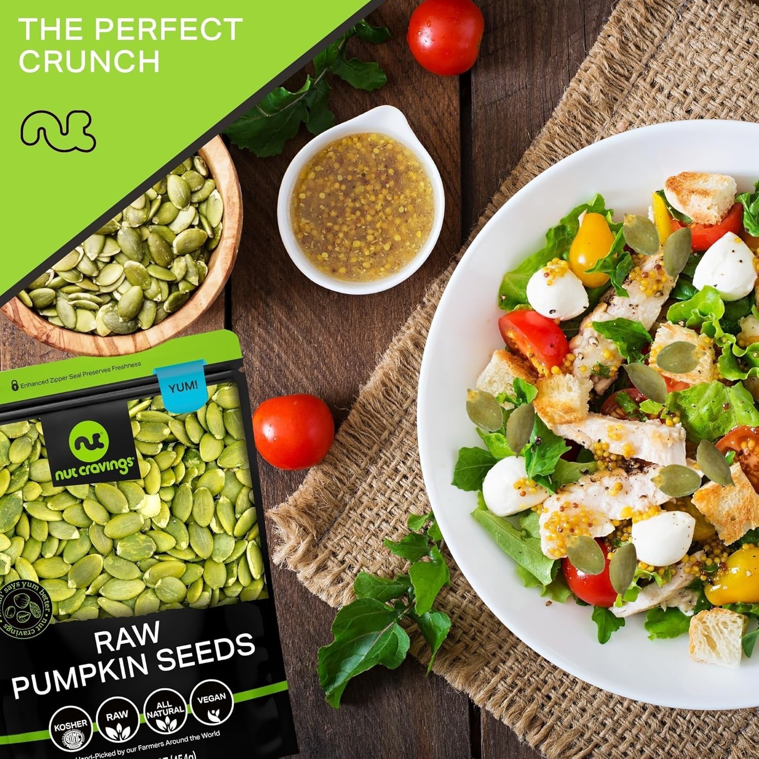 8oz Pack of Crunchy Raw Pumpkin Seeds Pepitas – Ideal for Baking & Snacking