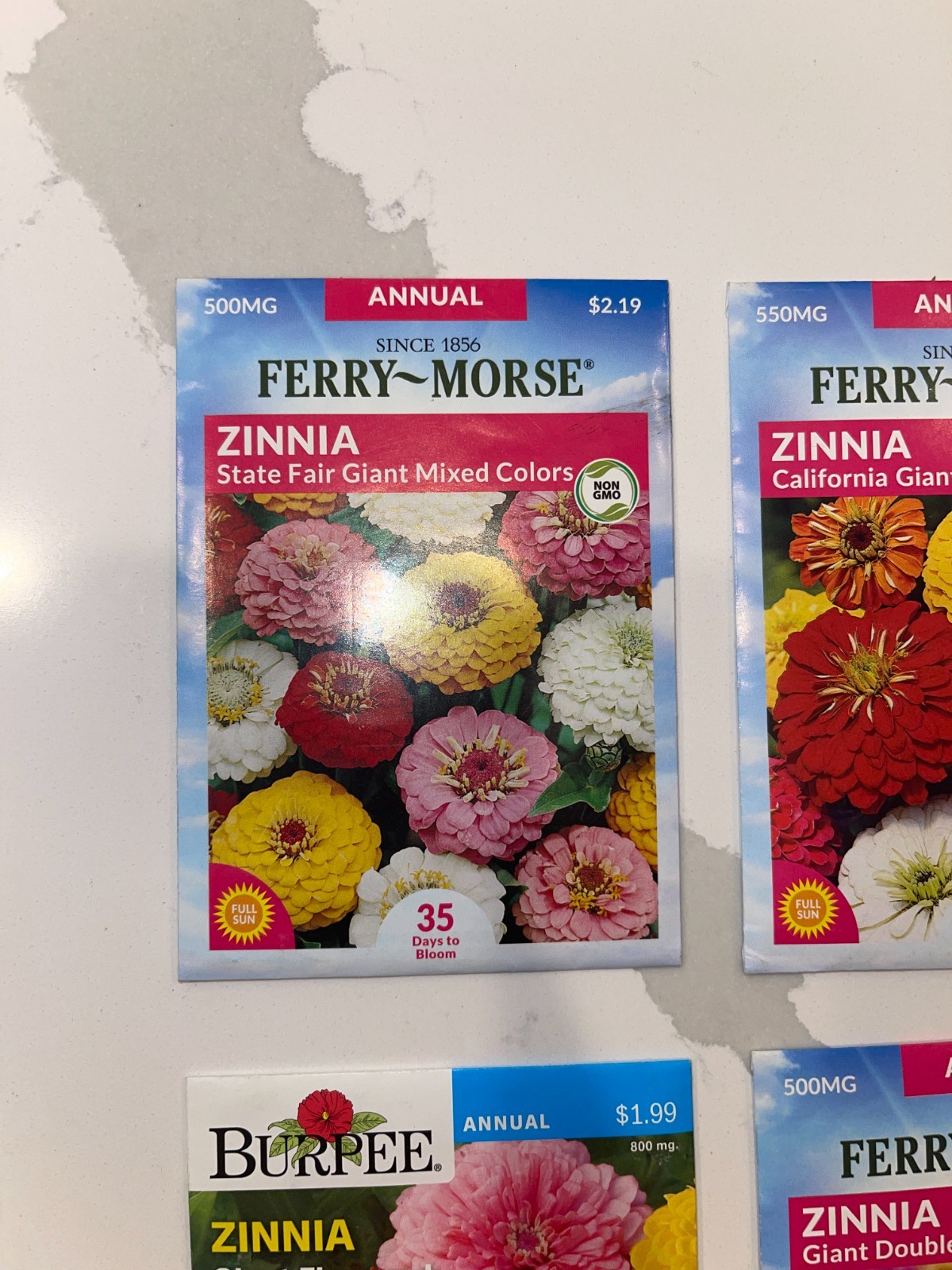 10 PACK BUNDLE LOT ZINNIA SEEDS