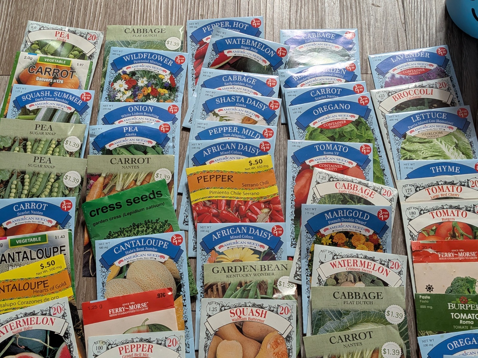 Gardening Seeds Assorted Lot