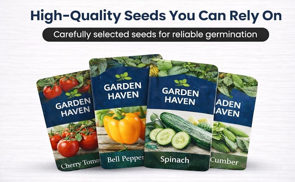 20 Vegetable Seeds Variety Pack Indoor Outdoors Vegetable Seeds