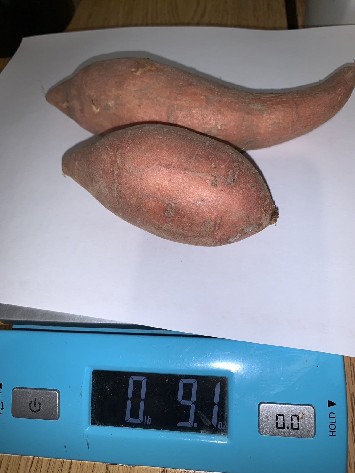 2 tubers of Organic Garnet Sweet Potatoes, Red skin Yams