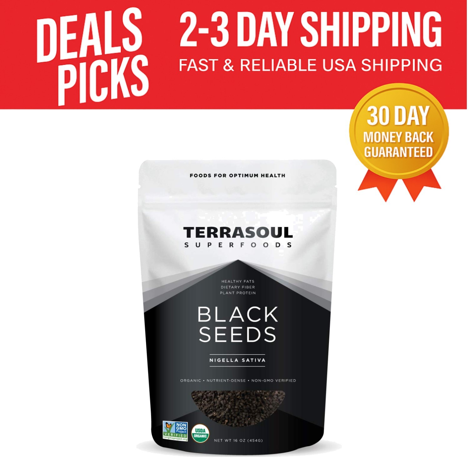 Fresh Organic Black Cumin Seeds 1 lb – Earth Kosher & Ethically Sourced