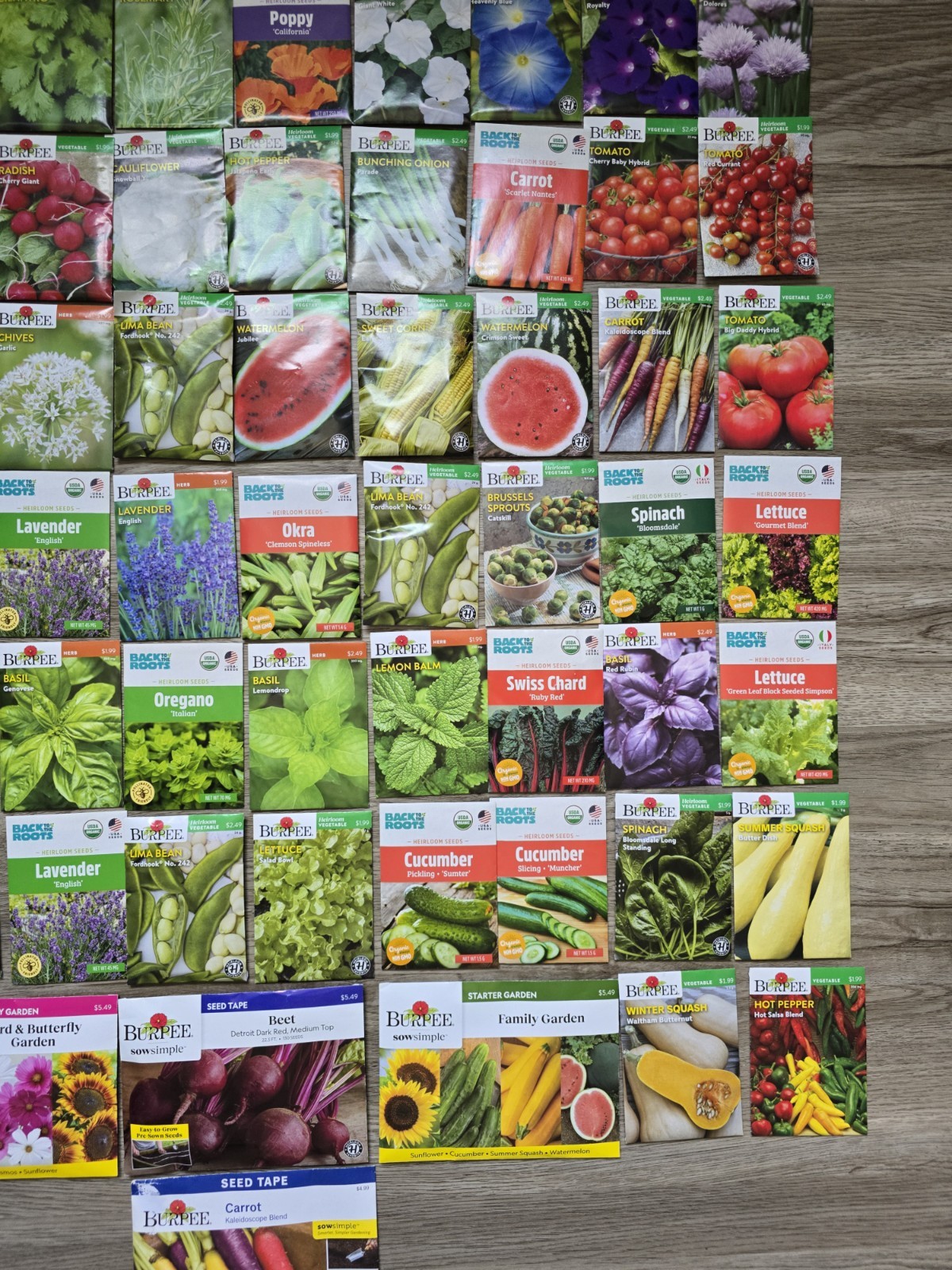Lot 2 Of 107 seeds Vegetable, Flowers And Herb Seed Packets 2026 mix gardening.