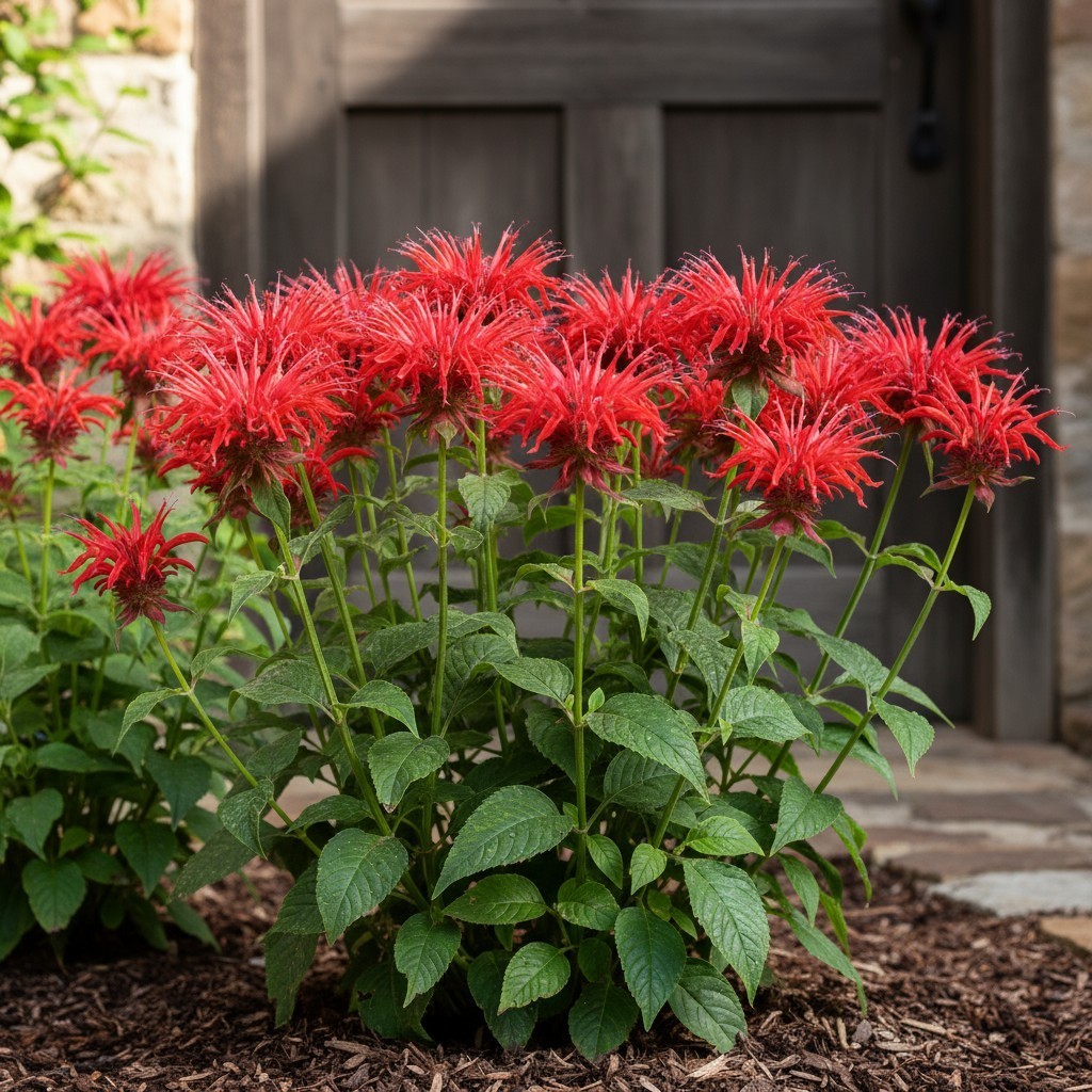 500 Bee Balm Seeds – Bright Red Blooms for Pollinator-Friendly Gardens