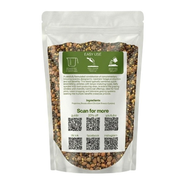 Old Cobblers Farm™ Wicked Tuff Turf Bonar Rape Forage Seed Brassica– Feed Growth