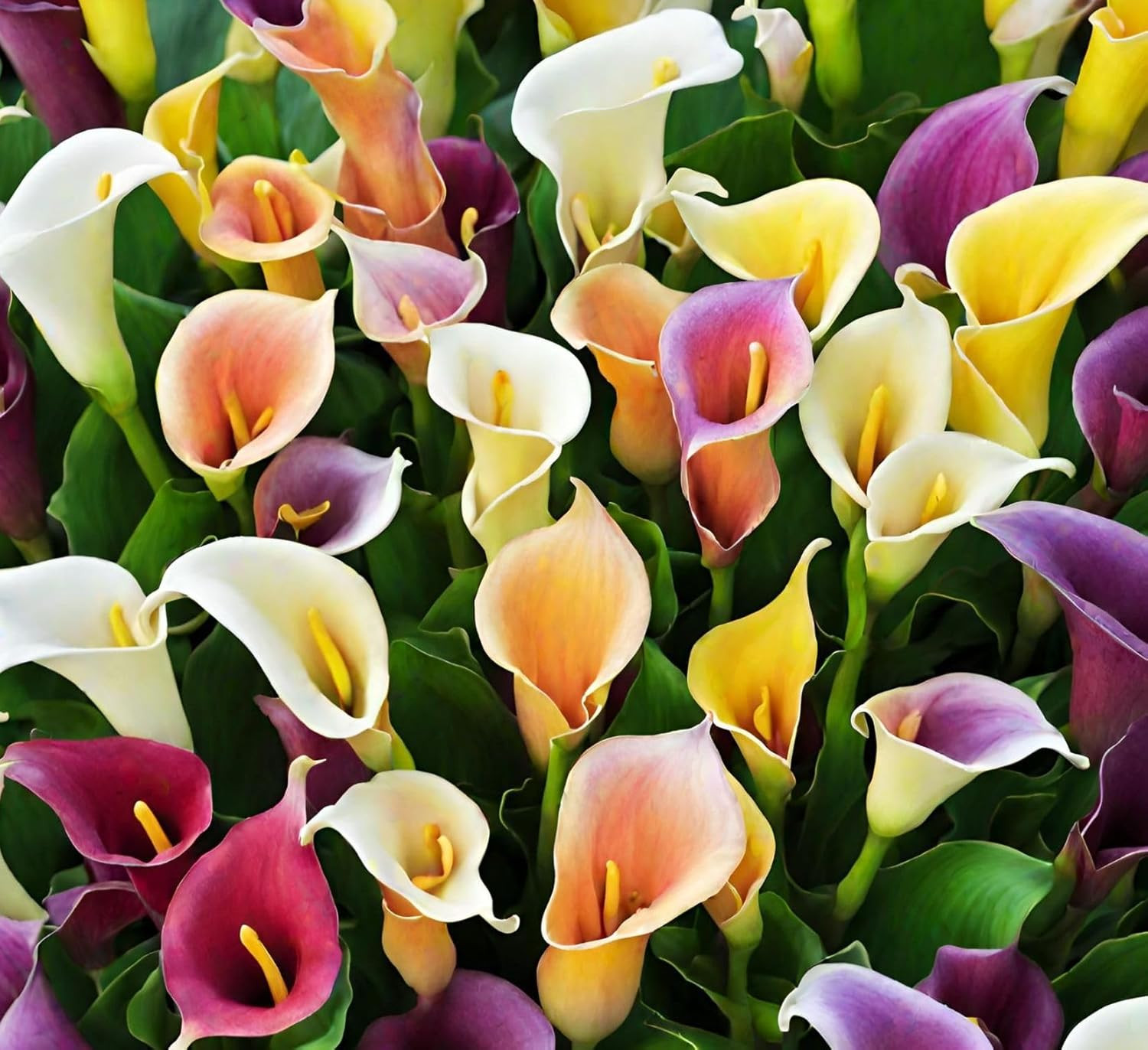 100Pcs Calla Lily Seeds Beautiful Flowers Mix Color Perennial Plant