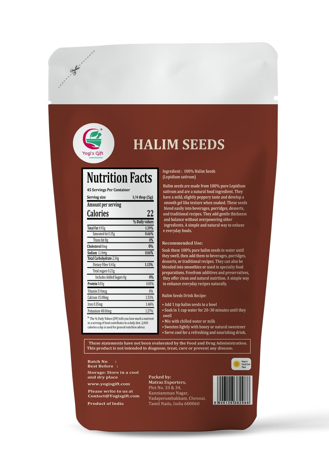 Halim Seeds 8 oz – Garden Cress Seed for Eating – Aliv Seeds – Premium Garden Cr