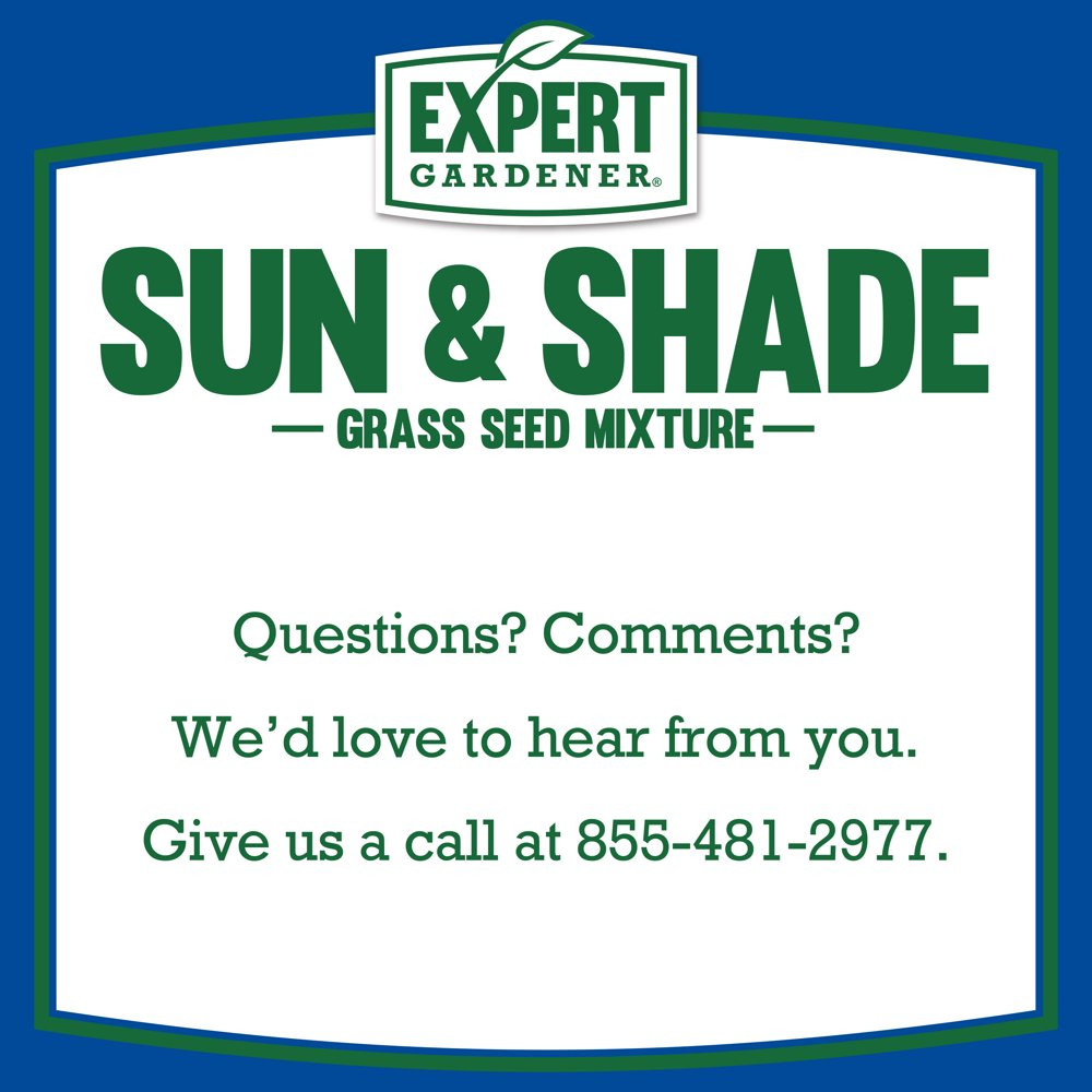 GRASS SEED Sun & Shade Northern Mix Sun to Partial Shade, 3, 7, 20 Lb.