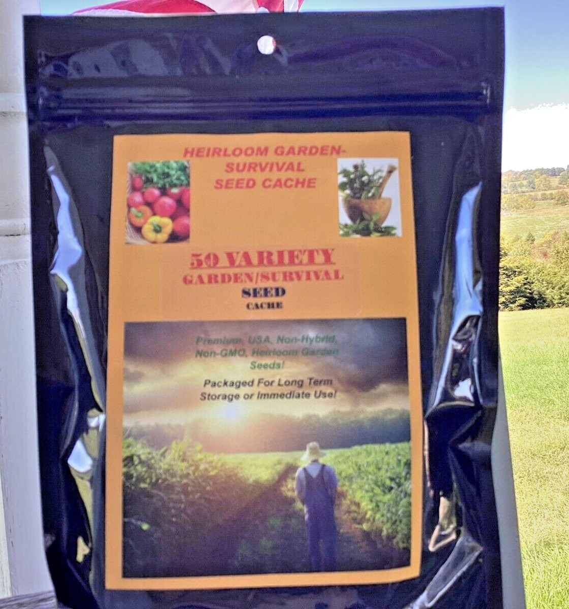 50 Heirloom Varieties! Preppers Survival /Garden Seed Cache Over 22,000 Seeds