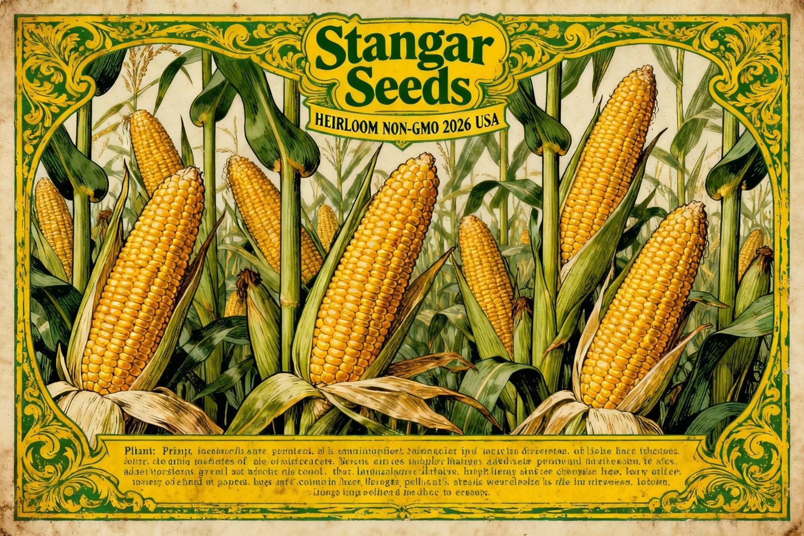 Yellow Dent Corn Seeds for planting fodder sprouting feed storage Reid’s NON-GMO