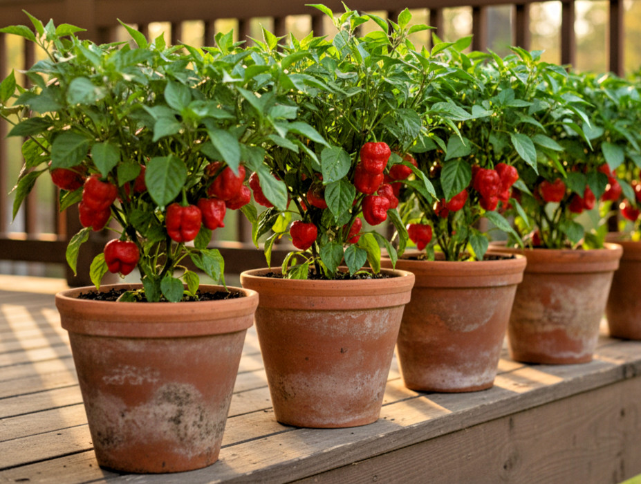 20 Super-Hot Moruga Red Scorpion Premium | NON-GMO | Pepper Seeds-B 55