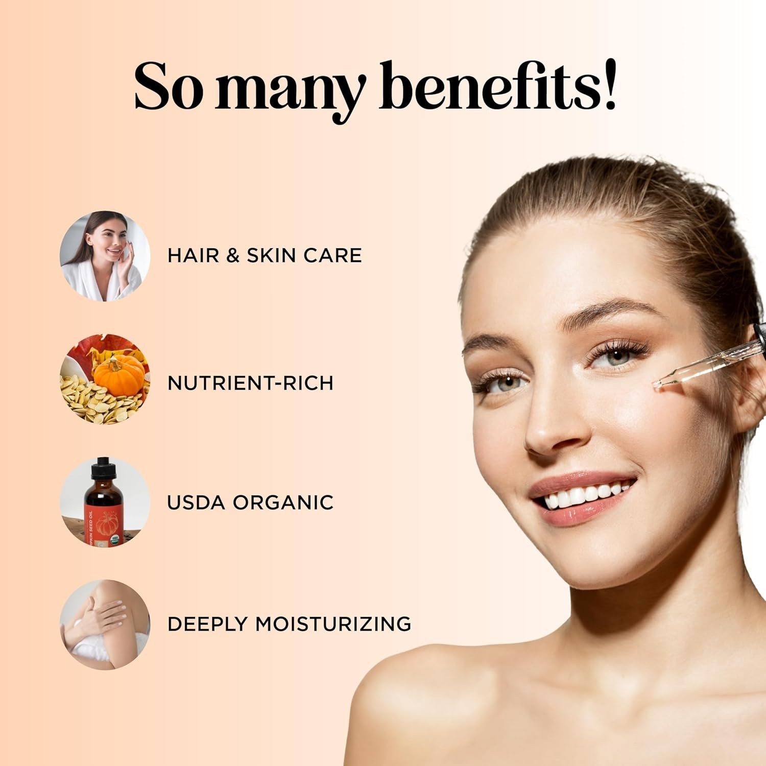 Virgin Cold-Pressed Pumpkin Seed Oil 4oz – Organic Moisturizer & Hair Booster