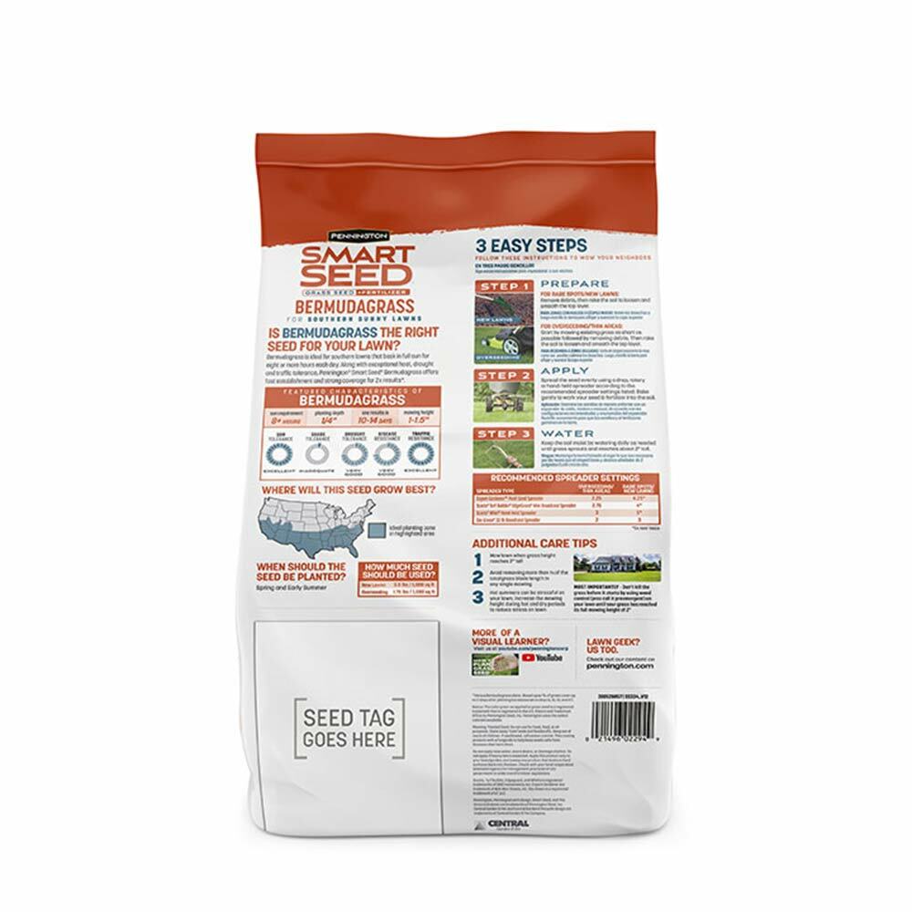 Pennington 8.75 lb Bermuda Smart Grass Seed plus Fertilizer Mix