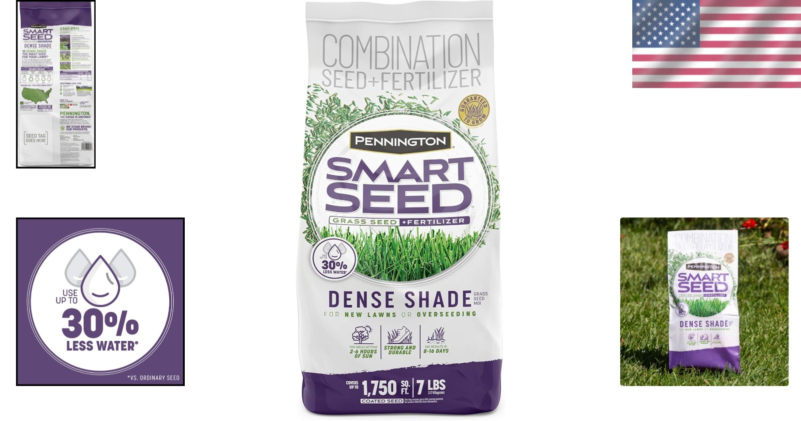 Shade Grass Seed 7 lb Dense Tall and Fine Fescue for Low Sunlight Lawns