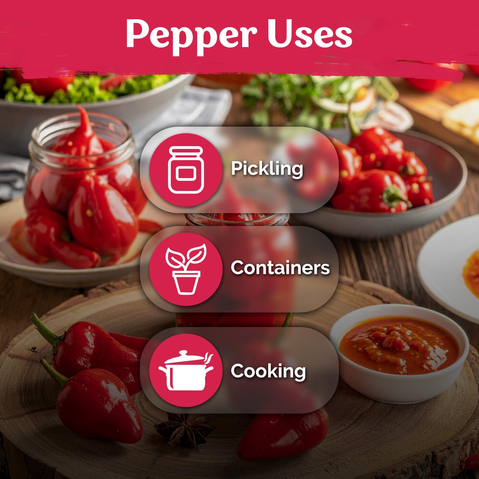 KVITER 100 Pimenta Biquinho, Peppers Seeds (Capsicum Chinense), 2 Pack