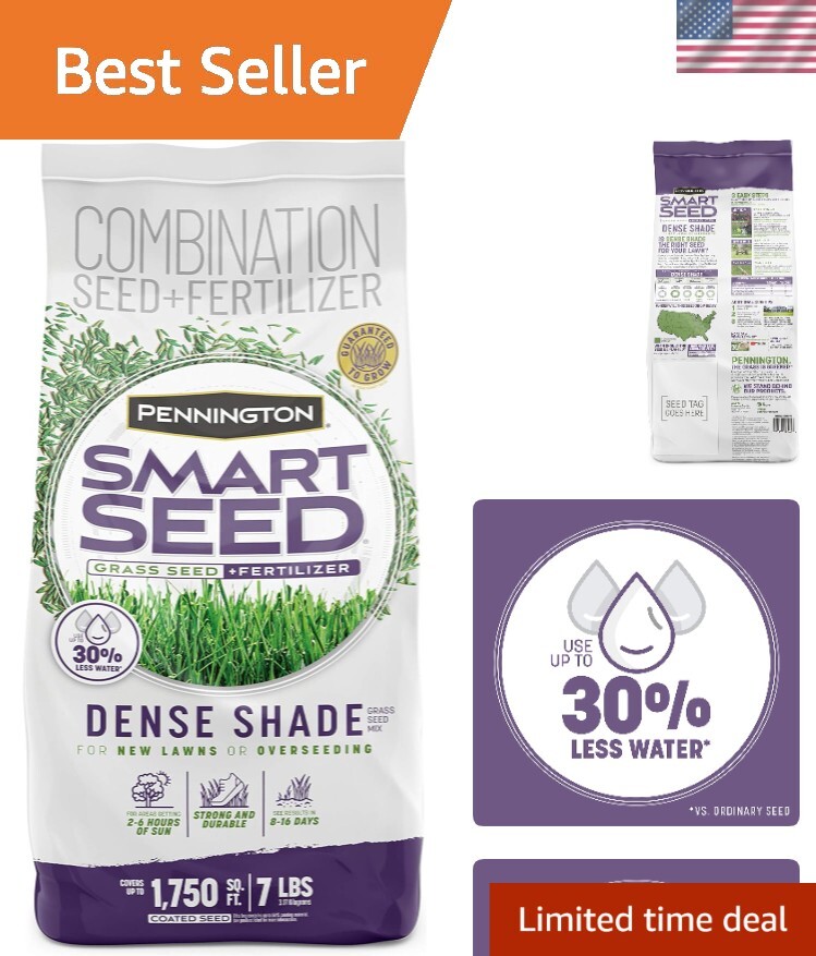 7 lb Smart Seed Dense Shade Mix – Disease & Traffic Resistant for Shady Yards