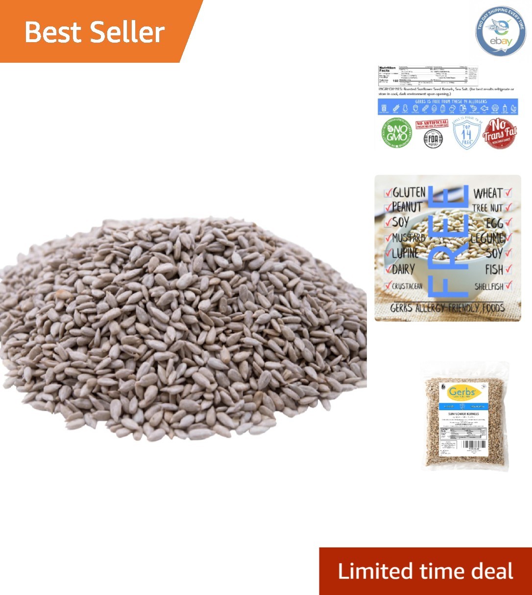 Lightly Sea Salted Sunflower Seed Kernels – 4 LBS Allergen-Free Delight
