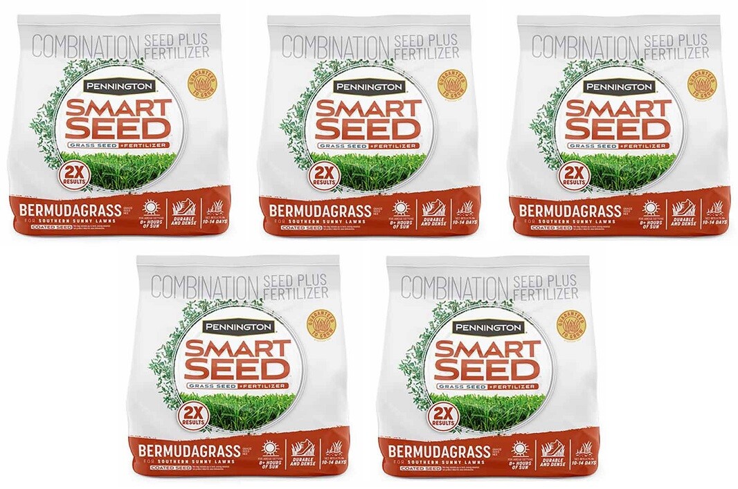 (5) bags Pennington 1.75 lb Bermudagrass Smart Grass Seed plus Fertilizer Mix