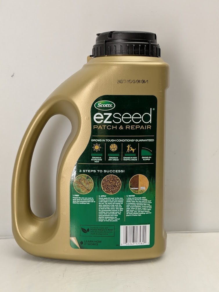 Scotts EZ Bermuda Grass Seed & Mulch Fertilizer 17582 Lawn Patch Repair 3.75 lb