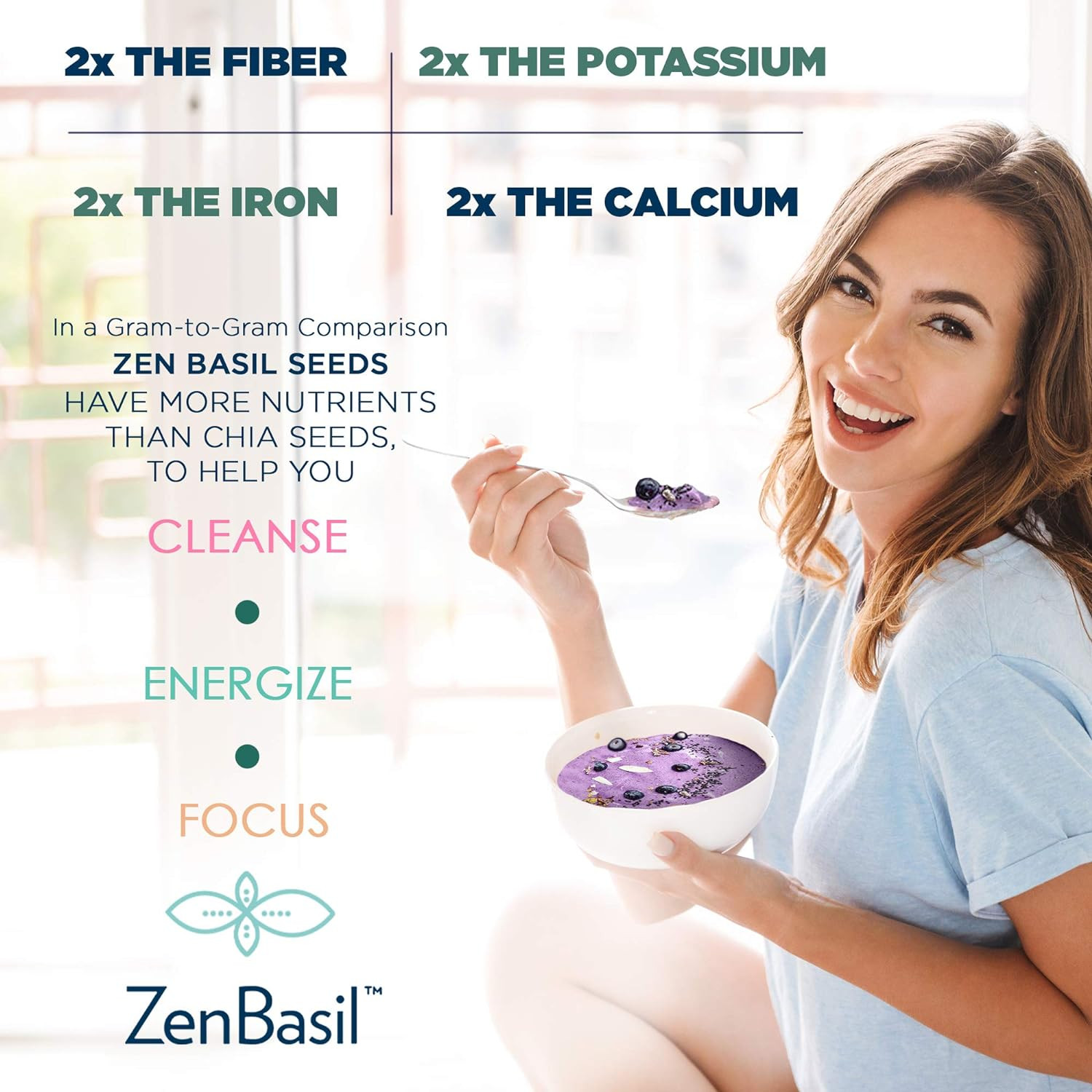 Seeds | Edible Basil Seeds, Kosher, Non-Gmo, Lectin Free, Gluten Free, Plant Bas