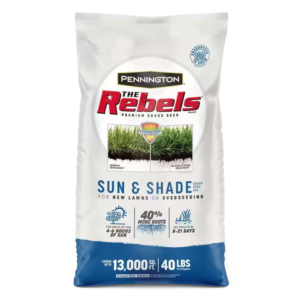 Rebels 40 Lbs. 13,320 Sq. Ft. Sun and Shade Grass Seed Blend