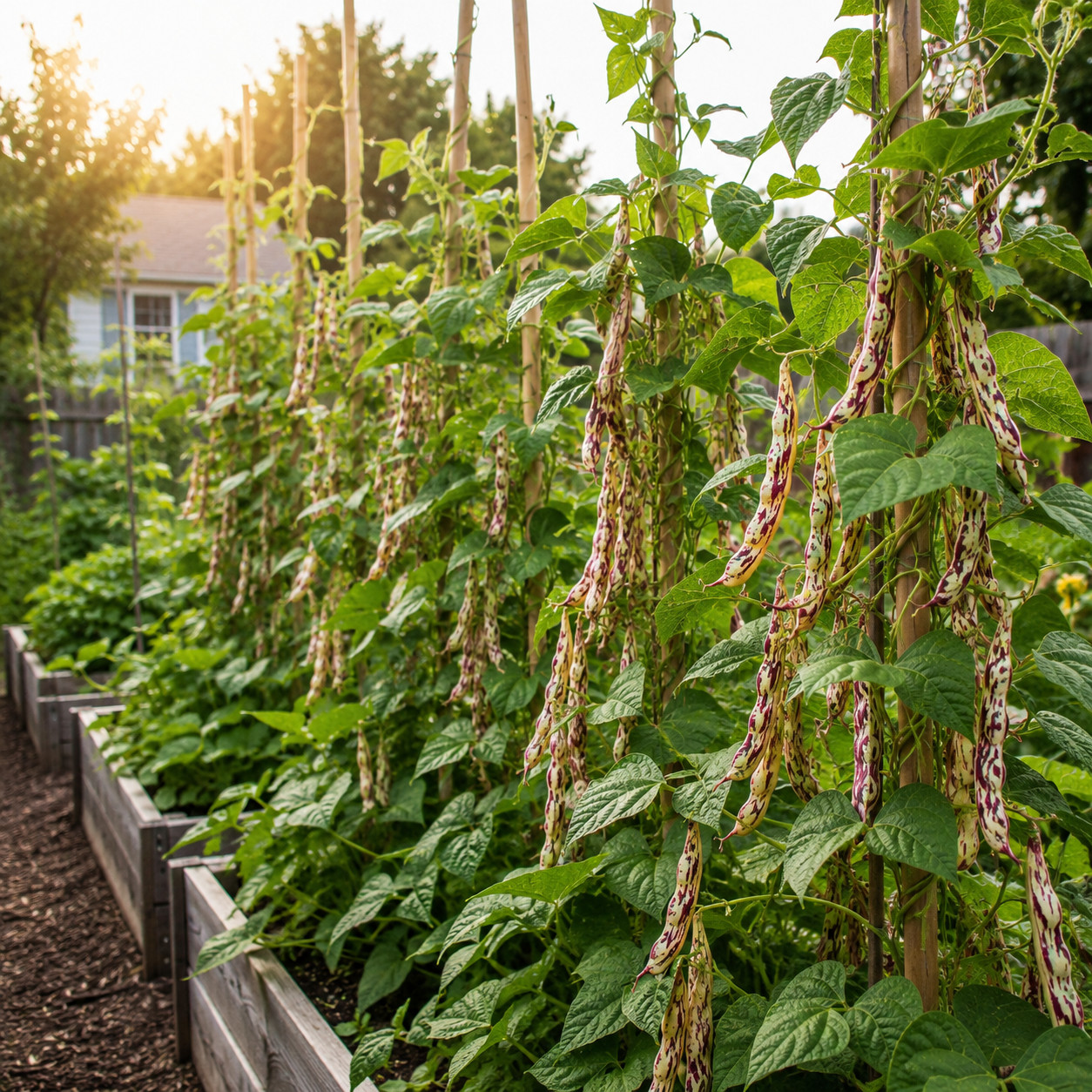 Christmas Pole Lima Bean Seeds – Heirloom Pole Bean Seeds for Dry Beans 15 seeds