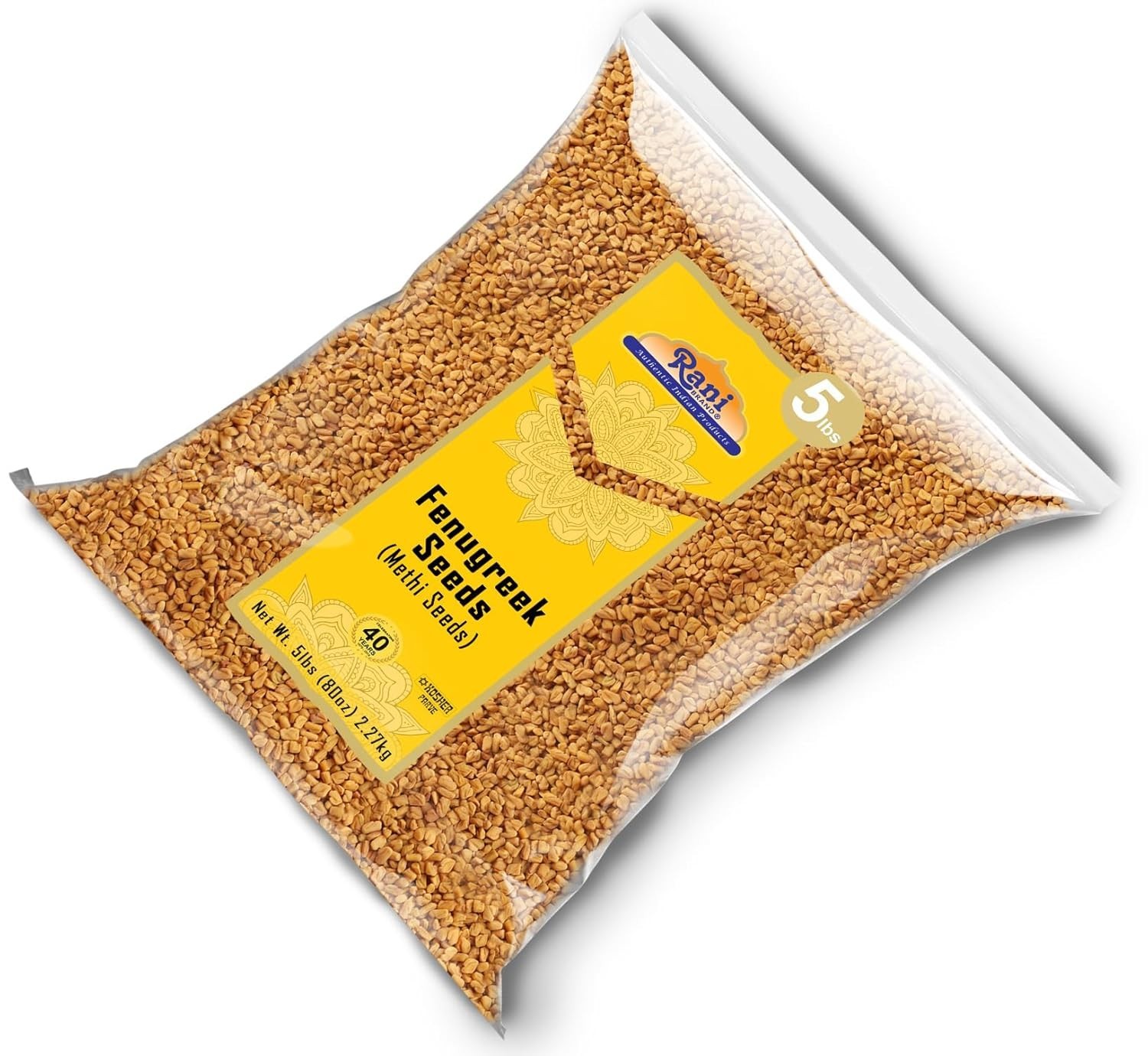 Rani Fenugreek Methi Seeds Whole 80oz 5lbs 2.27kg