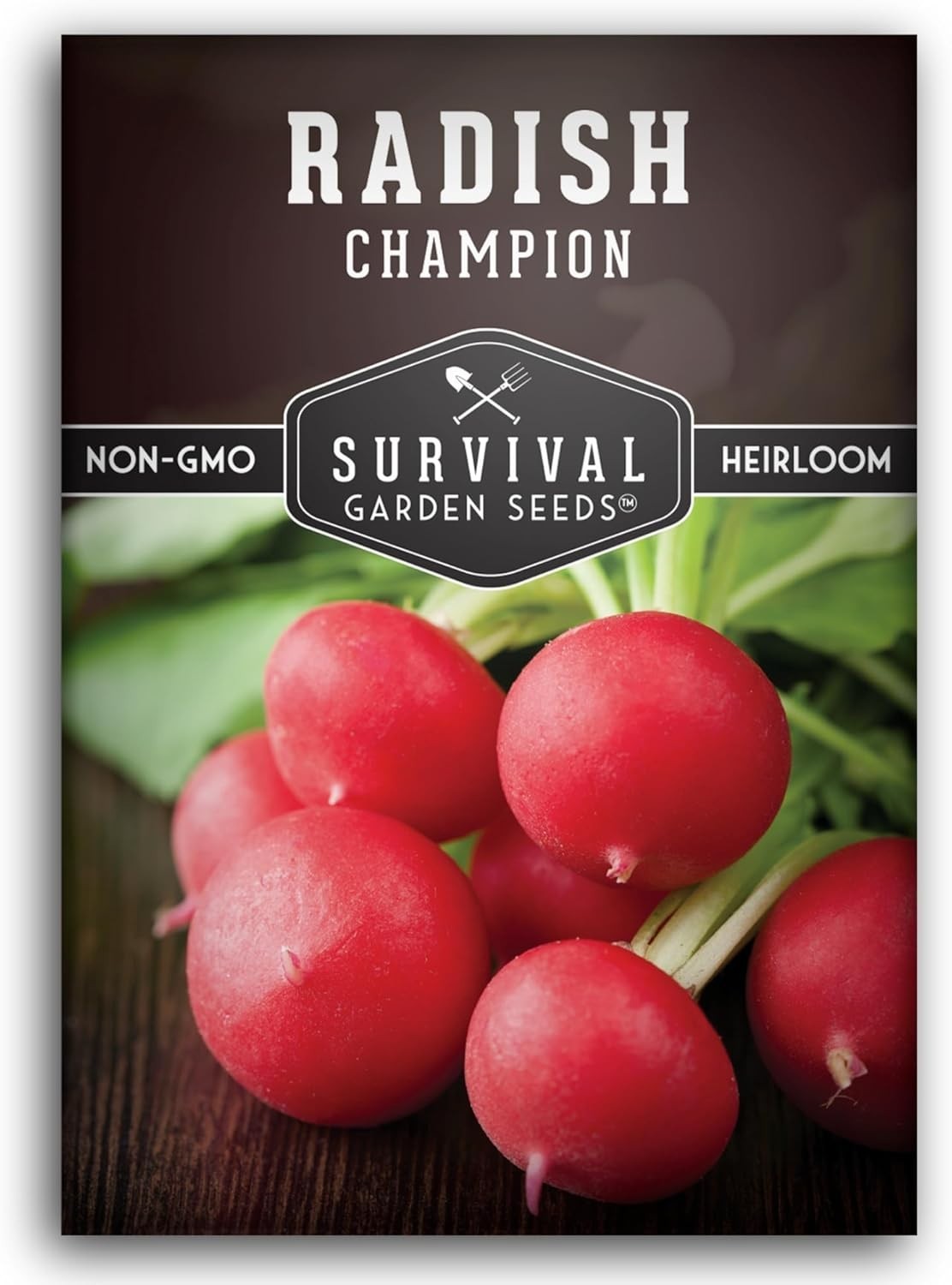 Champion Heirloom Radish Seeds – Fast Growing, Disease Resistant, 1 Pack