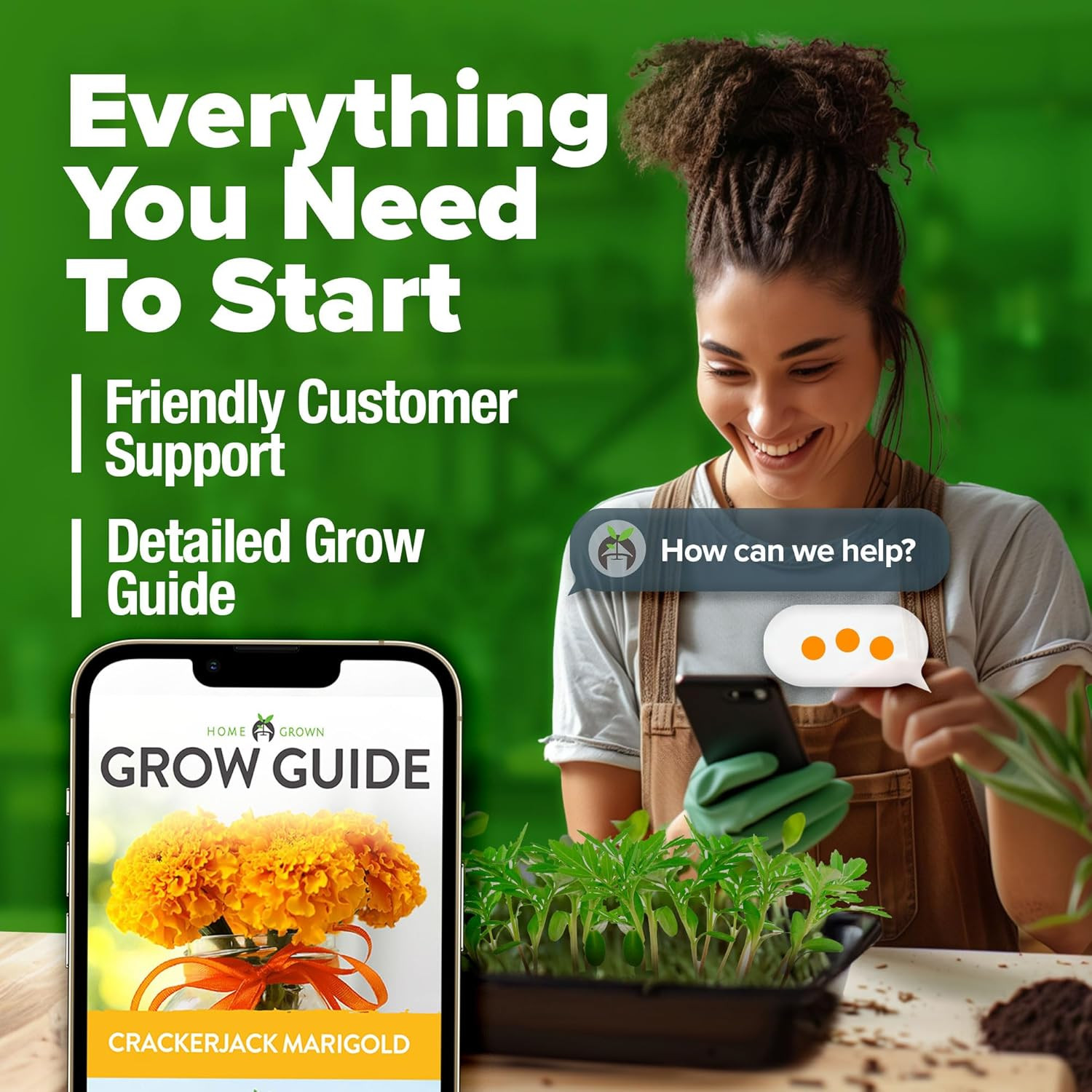 Marigold Bulk Mix – 5600+ Crackerjack Marigold Flower for Planting Outdoors -F