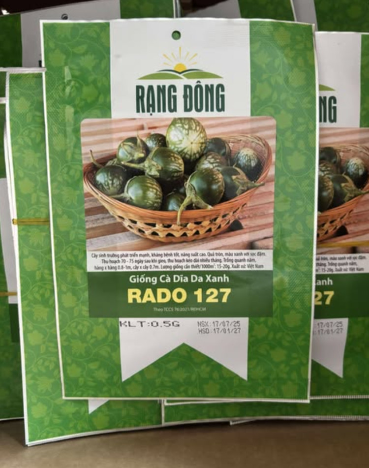 Green Skin Thai Eggplant Seeds – 0.5g per Pack – Vegetable – Cà Dĩa Da Xanh