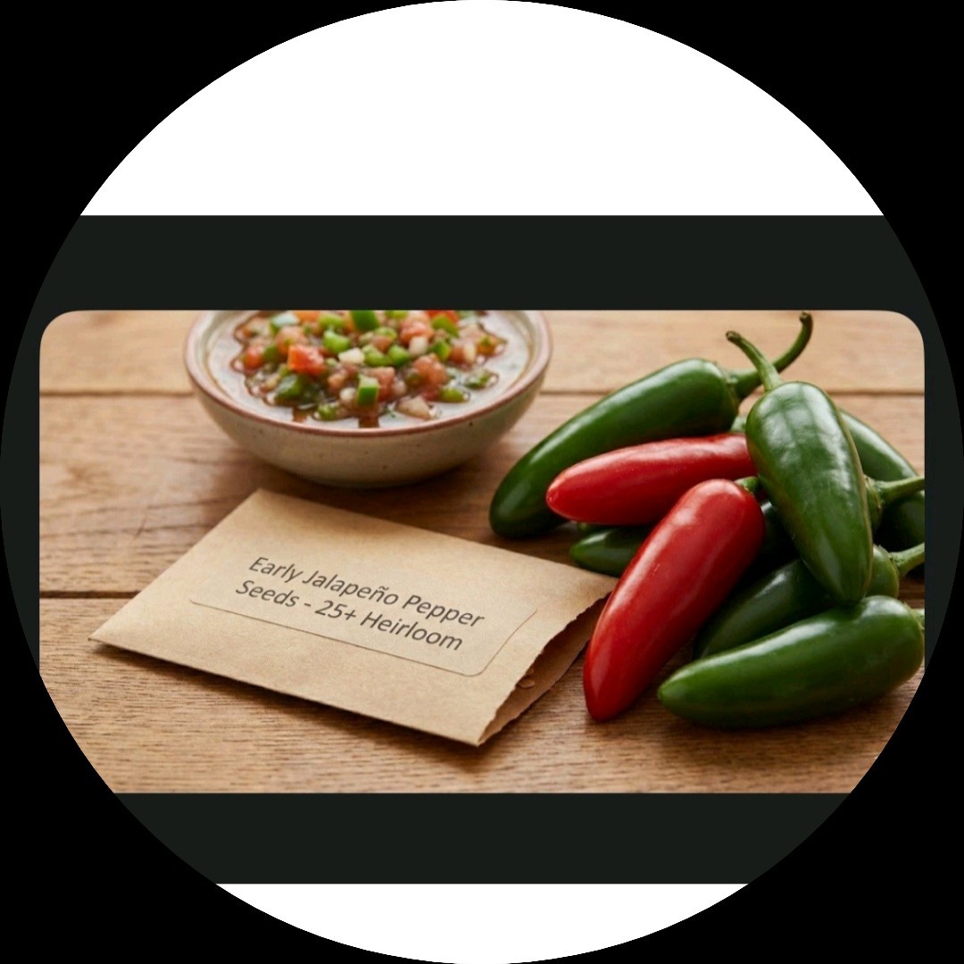 🌶️Early Jalapeno Pepper Seeds 🔥25 Hot Spicy Salsa Garden Heirloom Non-GMO