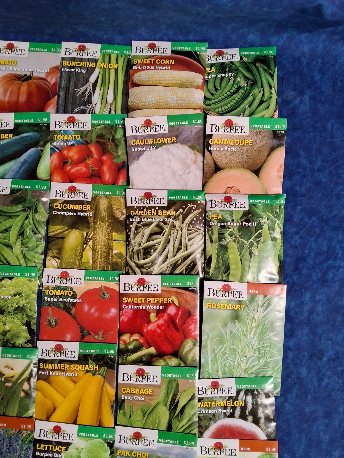 Mixed Lot of 52 Packs Burpee Vegetable Herb Flower Seeds – Dated 2025 – LOT SC