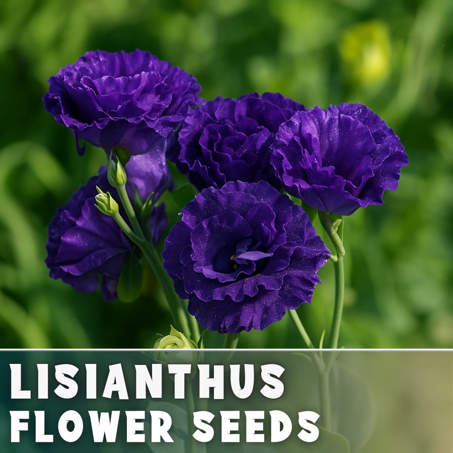 Bluehaven Lisianthus Seeds – 100 Seeds Garden Bloom Flower Seed Non Gmo