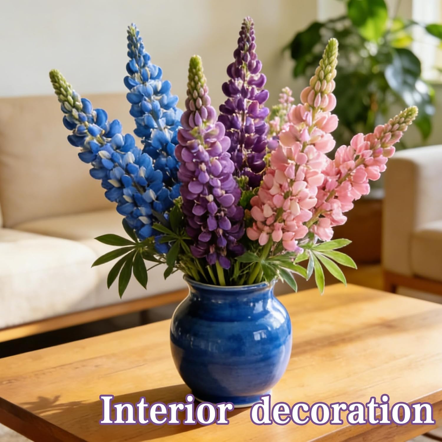 Lupine Seeds for Planting – 300 Heirloom Perennial Flower Seeds, Cold-Resistant