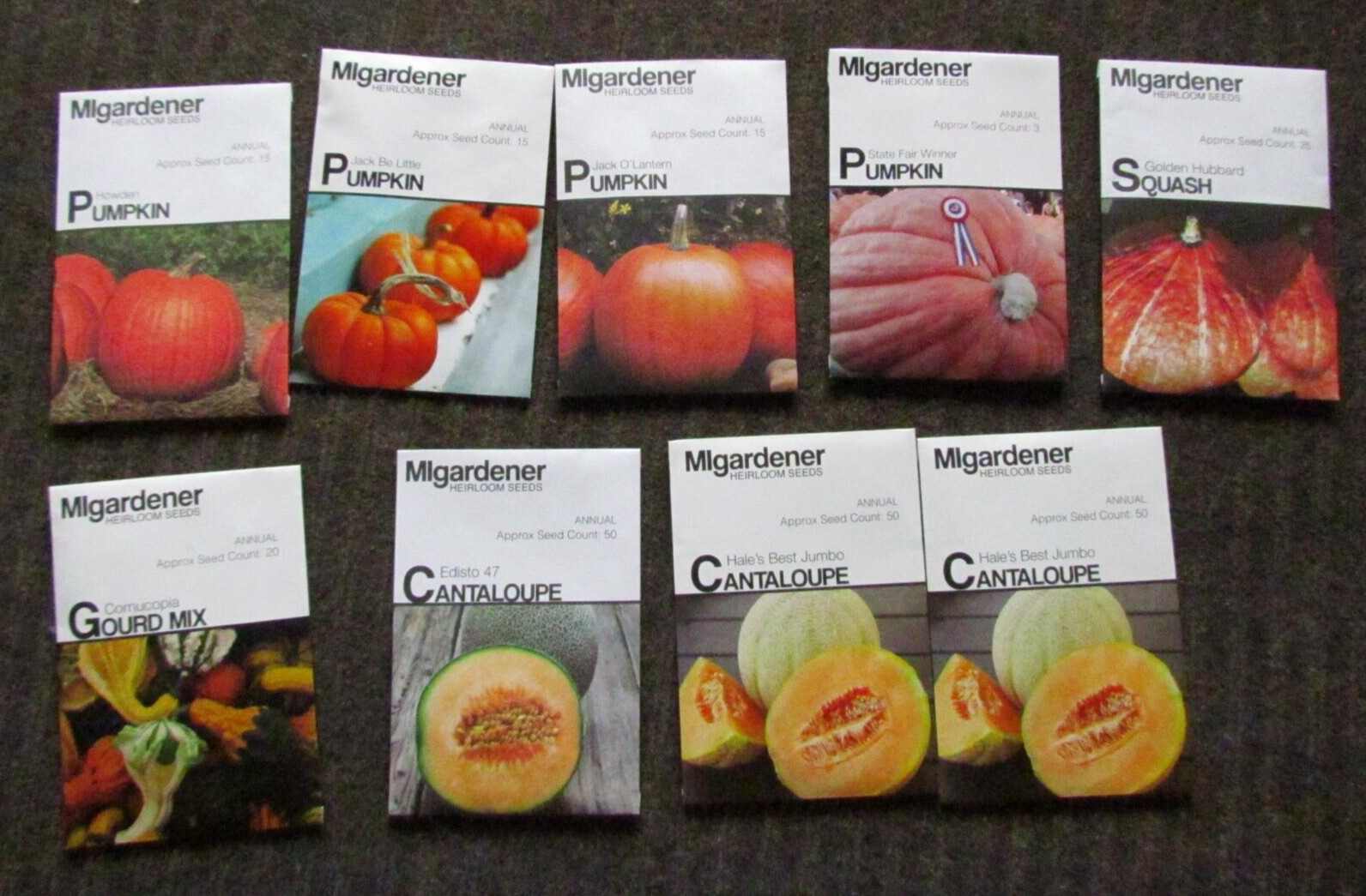 Lot of 35 Assorted Vegetable Fruit Herb Seed Packs 2022-2025 Tomato, Cantalope +