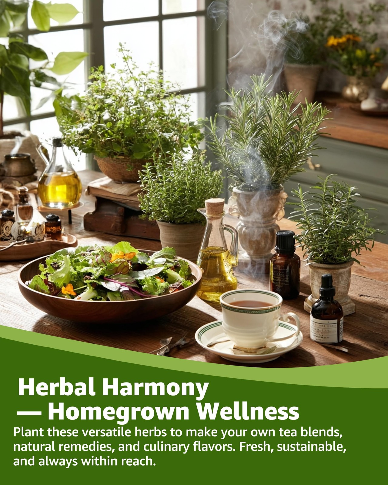 Medicinal Herb Seeds Variety Pack – 36 Non-GMO Herbal Tea Garden Seeds: Chamo…