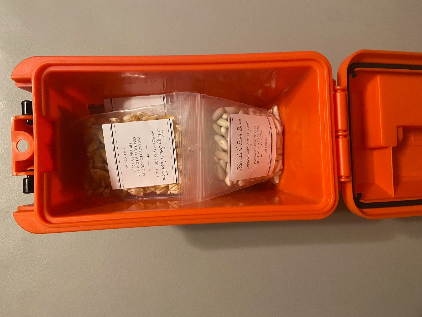 Survival Seed Vault Vegetable Seeds. Approximately $150 value. Free shipping.