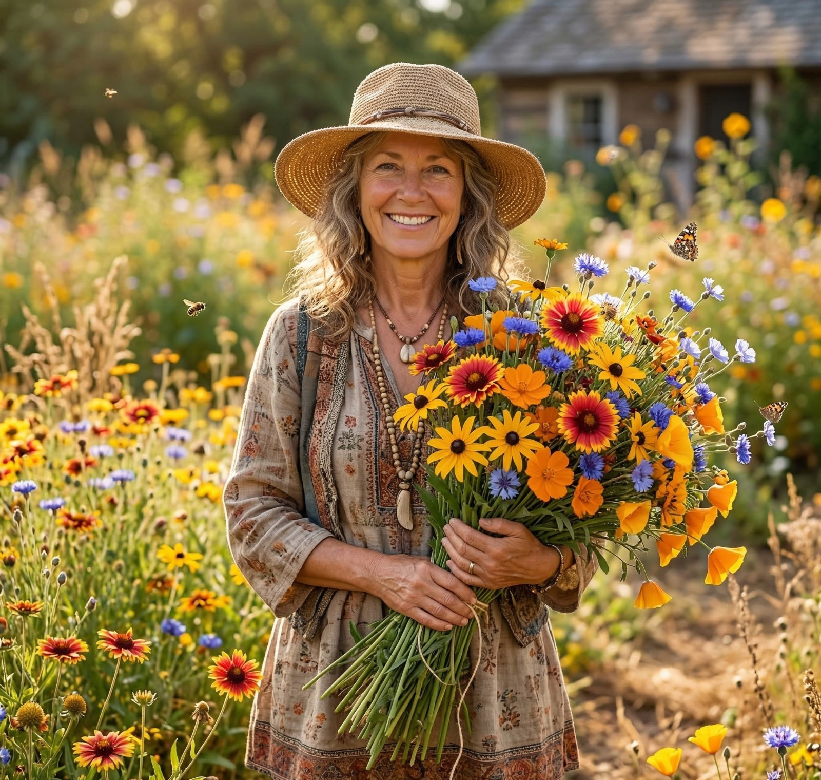 Wildflower Mix DROUGHT RESISTANT 25 Species Dry Area Flowers Non-GMO 500+ Seeds