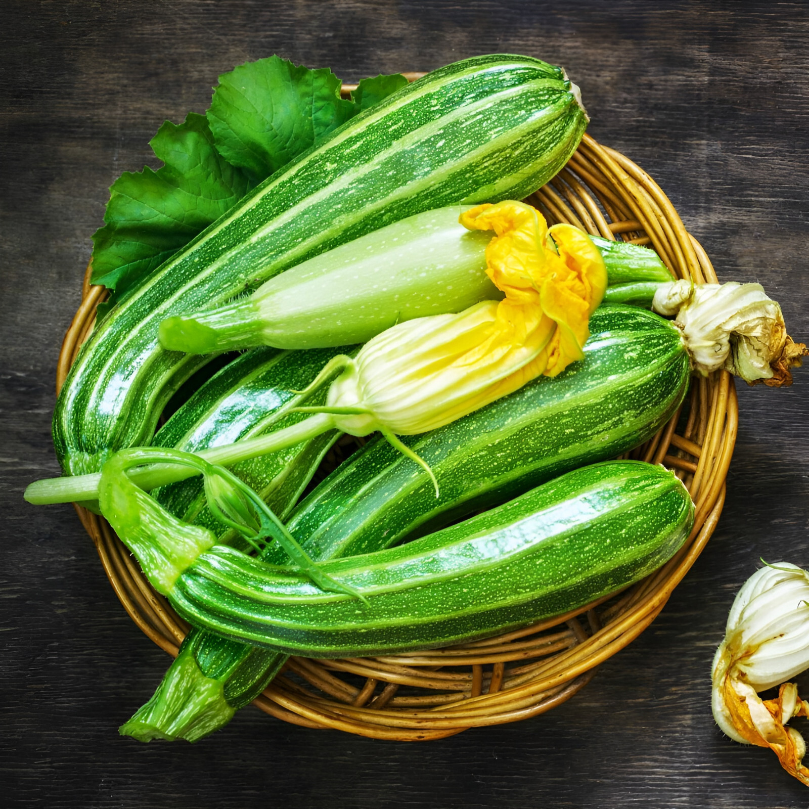 40 Heirloom Cocozelle Zucchini Seeds – Organic, High-Yielding Fast Growing!!!