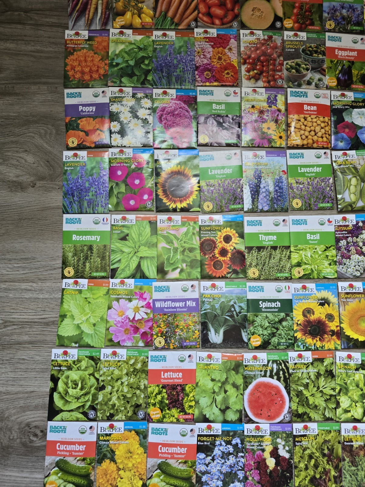 Lot 4 Of 107 seeds Vegetable, Flowers And Herb Seed Packets 2026 mix gardening.