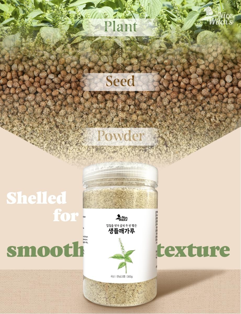 100% Pure Korean Perilla Seed Powder Flour 300g – Gluten-Free Superfood