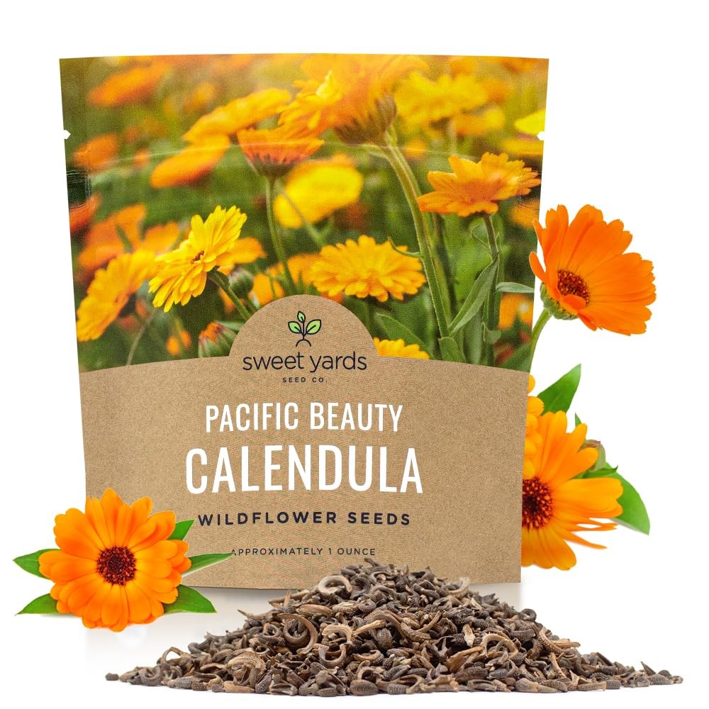 Calendula Pacific Beauty Mix 3000 PCS Wildflower Seeds Officinalis Plant